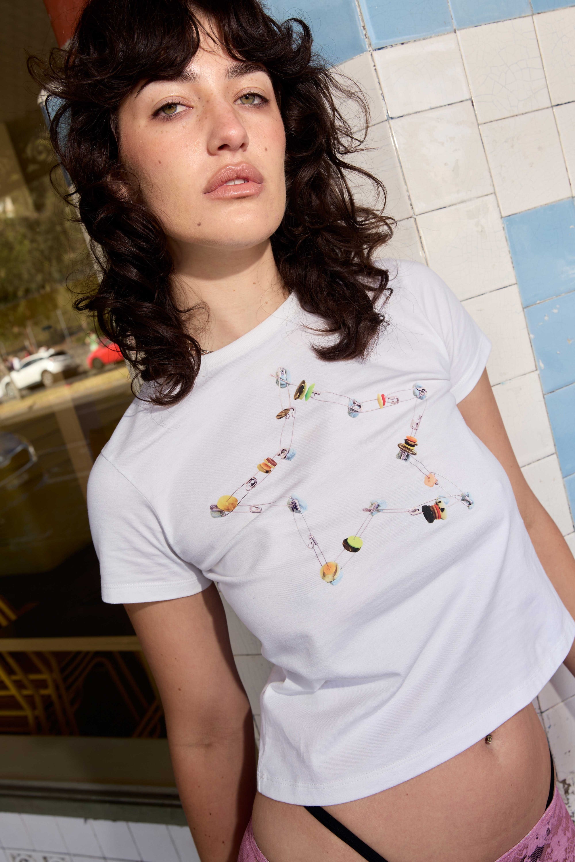 Standard T-shirt in White Star