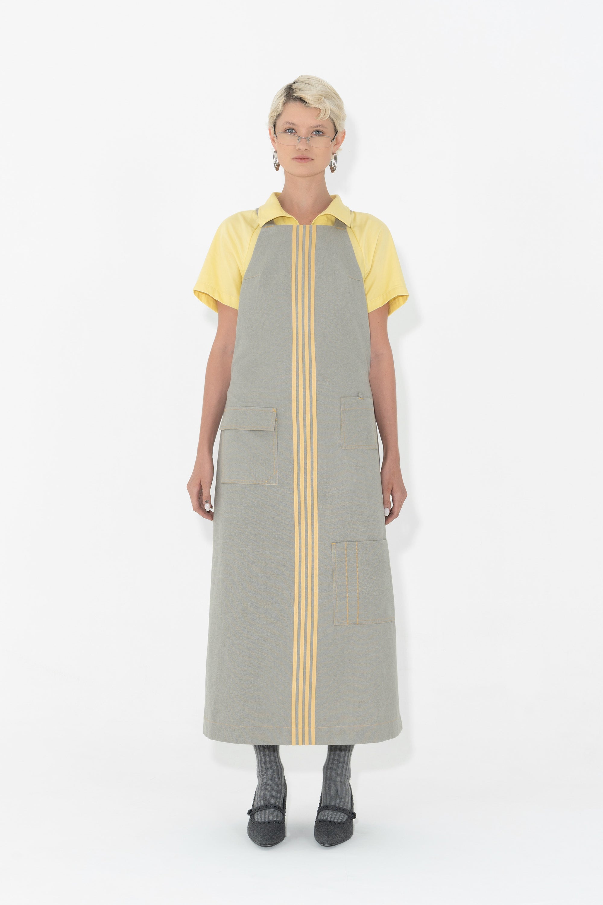 Arthur Apparel Mid-length Apron Dress