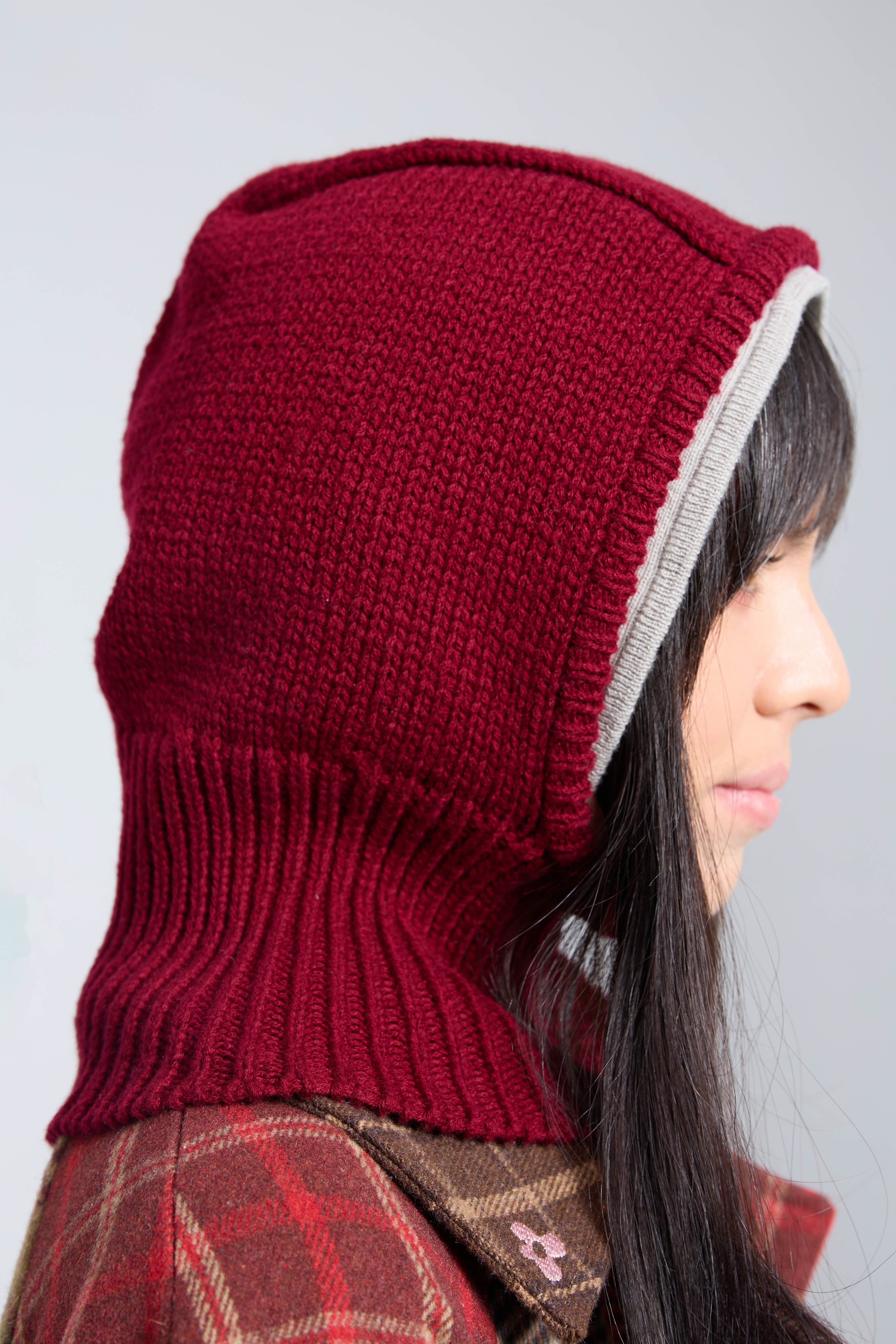 Block Balaclava in Oxblood