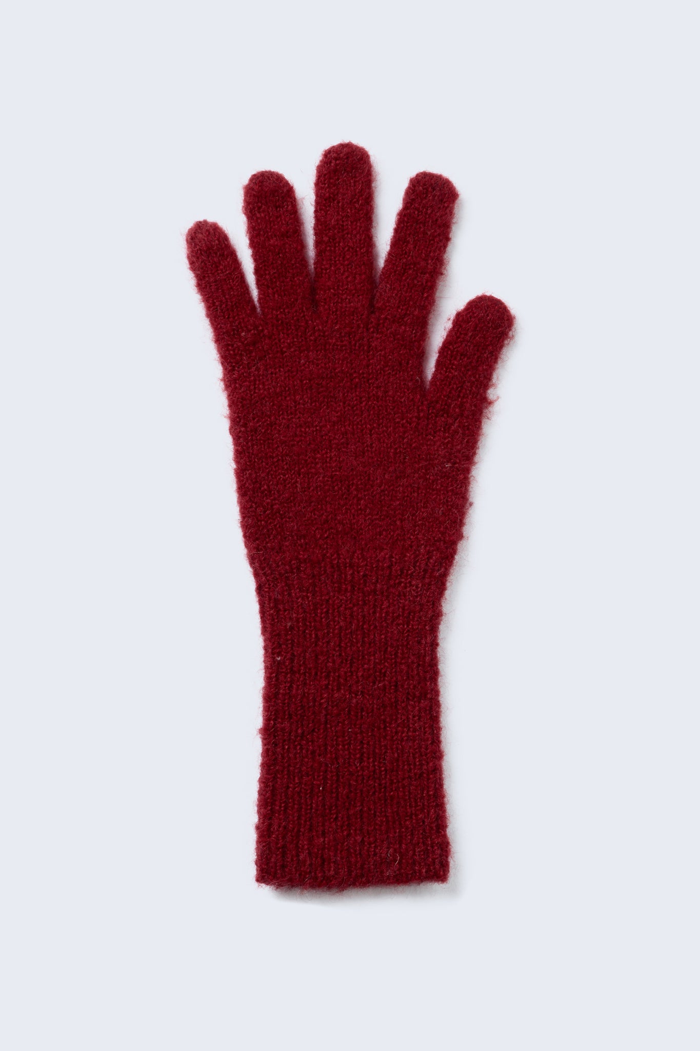 Block Mittens in Oxblood